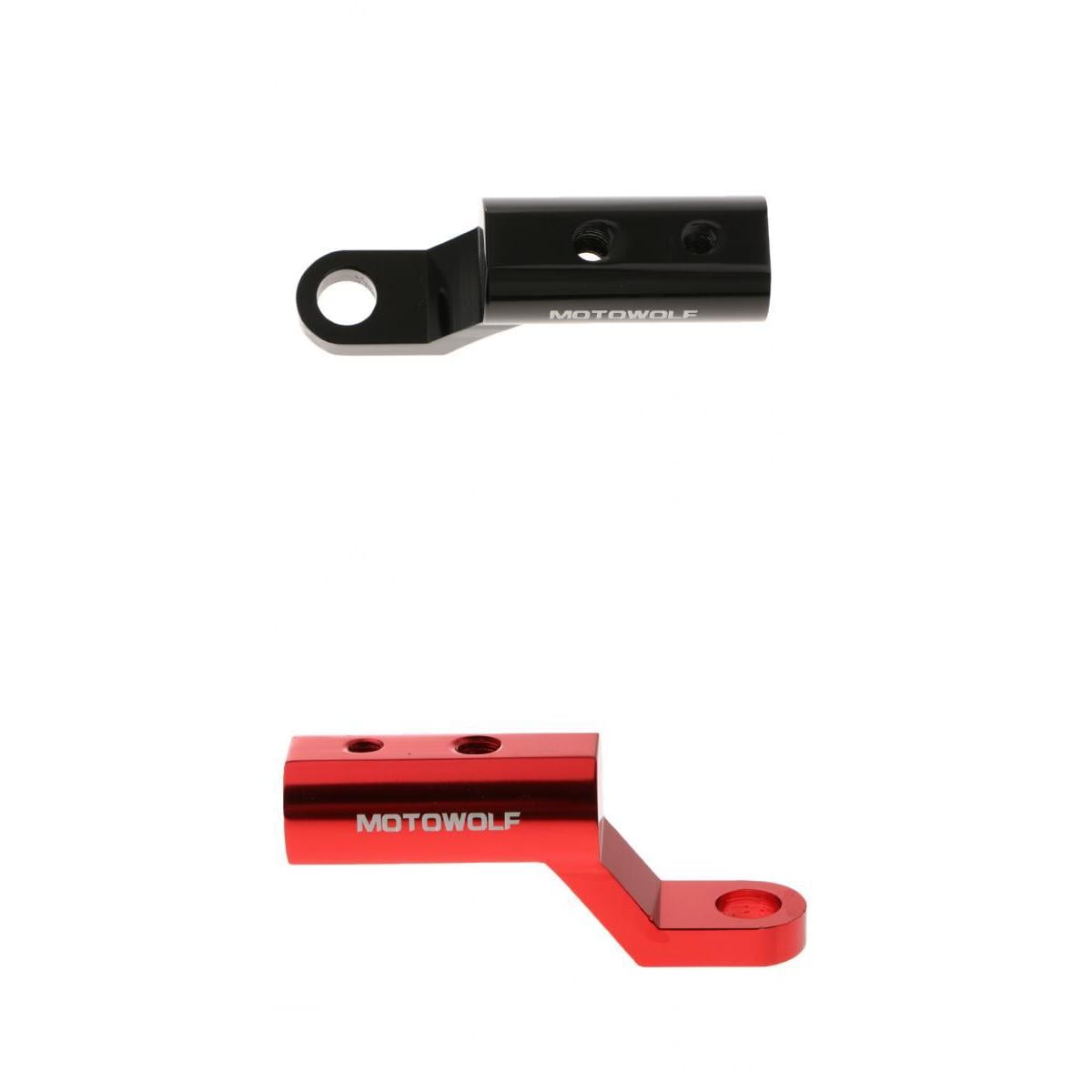 2-Pack Aluminium 7/8'' 10mm Motorcycle Handle Bar Clamp Mount Mirror Risers
