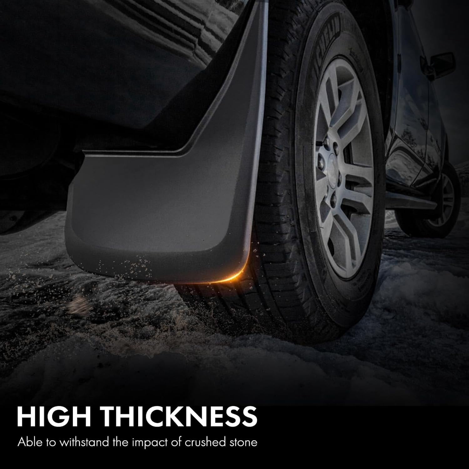 A-Premium Set of 4PCS Mud Flaps Splash Guards Mudflaps Mudguards with Hardware Kits Compatible with Honda Ridgeline 2006-2014, Front & Rear (Driver and Passenger Side)