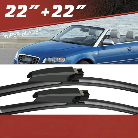 MODIGT Windshield Wiper Blades 22" 22" for Audi A4 2003-2008, A4 Quattro 2003-2009