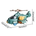 thumbnail image 3 of HKEJIAOI Transformer Helicopter, Inertial Collision Deformation Airplane Toy Turned Into A Robot Plane for Birthday Christmas Gift for Kids, 3 of 4