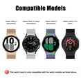 thumbnail image 5 of MSHUN Metal Band Compatible with Samsung Galaxy Watch 5 40mm 44mm/Watch 5 Pro LTE/Galaxy Watch 4 40mm 44mm/Watch 4 Classic 42mm 46mm, No Gap Mesh Loop Magnetic Bands Adjustable Strap (Black), 5 of 6