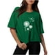 thumbnail image 1 of Camisetas Sobredimensionadas para Mujeres Gota Hombro Cuello Redondo Cultivo Top de Entrenamiento, Blusa de Verano Casual para Diario Y Fitness, 1 of 5