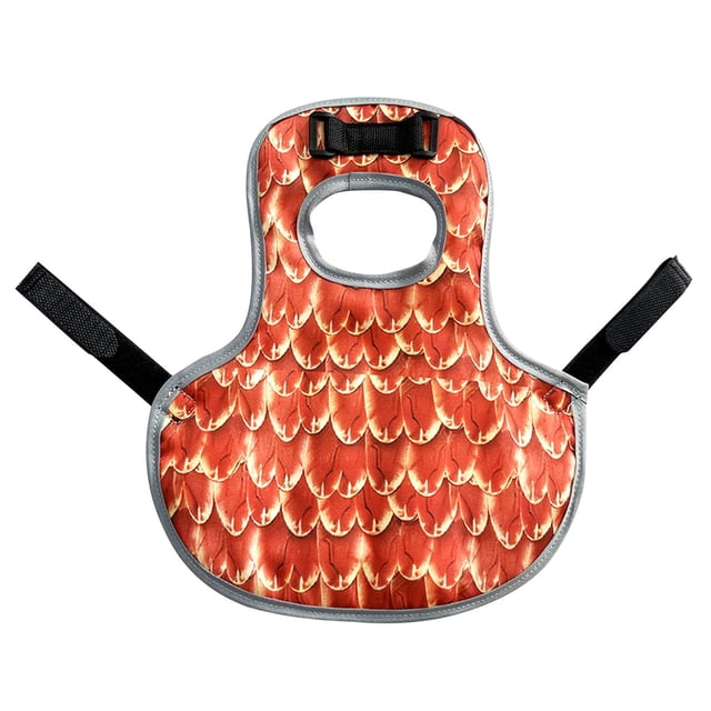 Arnés para pollos con correa ajustable y protector de aves de corral Oxford Naranja
