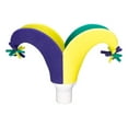 thumbnail image 4 of Mardi Gras 2 Colors Jester Hat -Mardi Gras Outfit - New Orleans Party Hat - Festival Outfit Hat - Mardi Gras Costume - Fat Tuesday Hat, 4 of 4
