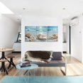 thumbnail image 2 of 3Pcs Coastal Seashell Conch Canvas Wall Art Summer Beach Waves Pictures Wall Decor Blue Beach Ocean Posters Prints Paintings for Bathroom Bedroom Living Room Sea View Room Decoration Prepare to hang, 2 of 6