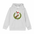 thumbnail image 2 of Spazoro Girls Hooded Sweatshirts, Long Sleeve Soft & Comfy Fashion Cute Print Fall Winter Tops for Girls White Size 4 T, 2 of 6