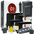 thumbnail image 1 of 4x DOT-01 Brand 2400 mAh Replacement Sony NP-FH70 Batteries and Charger for Sony DSC-HX200V Digital Camera and Sony FH70 Accessory Bundle, 1 of 1
