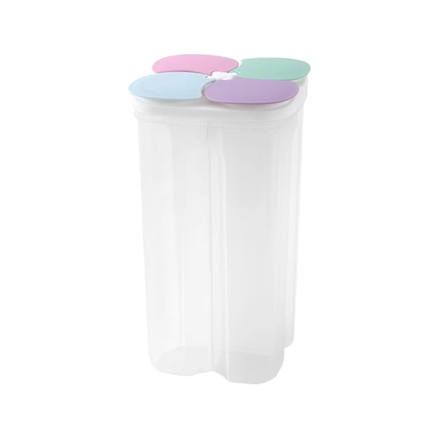 Cereal Food Storage Container, Kitchen Cereal Storage Containers with Airtight Kitchen Food Lids and Compartments Storage Container Ideal for Cereal Candy Snacks