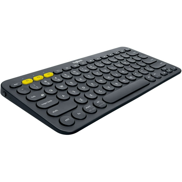 Logitech K380 Multi Device Bluetooth Keyboard Windows Mac Chrome Os Android Ipad Iphone Apple Tv Compatible With Flow Cross Computer Control And Easy Switch Up To 3 Devices Dark Grey Walmart Com Walmart Com