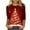 Red, variant on Womens Christmas Tops Sparkly Christmas Tree Shirt 3/4 Sleeve Blouses for Women Casual Crewneck Basic Tee Shirts Holiday Tops