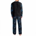 thumbnail image 3 of Halloween Men's Top and Pants Pajama Set Warm Color Ghost Pumpkin Print Pjs Sets Matching Pants Set Cute Plus Size Pjs, 3 of 4
