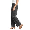 thumbnail image 5 of Miqool Women's Cargo Jeans High Waisted Straight Leg Denim Pants Casual Trendy Baggy Trousers with Pockets, 5 of 9