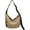 A-khaki, variant on Crossbody Bag Unisex Multi-Pocket Nylon Sport Crescent Shoulder Purse Oxford Braid Zip Slouchy Dumpling Bag