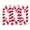 #1Watermelon Red, variant on 6 Pack Christmas Ornaments Balls 12.5cm Shiny Glitter Striped Candy Cane Christmas Tree Decorations