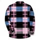 thumbnail image 4 of Blusa y camisa de manga larga con cuello vuelto para hombre, informal, a la moda, con botones, estampado a cuadros, blusa elástica de manga larga con cuello vuelto, blusa de poliéster para hombre, 4 of 5