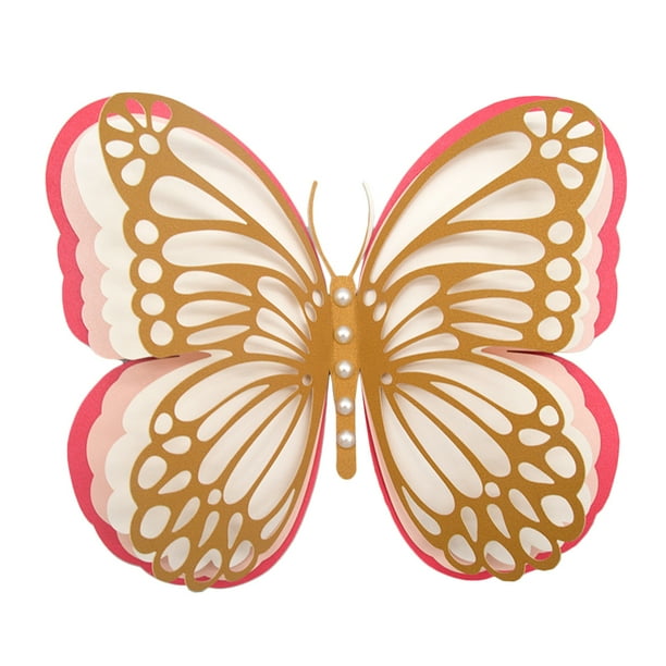 KAKOWELY Pegatinas de pared decorativas de mariposas 3D para bodas