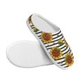 thumbnail image 3 of Balery Cute Sunflowers Pattern Women's Fuzzy Memory Foam Slippers Fluffy Winter House Shoes Indoor and Outdoor-39/40, 3 of 7