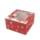 thumbnail image 1 of Decoración navideña, caja de regalo de Navidad de 12 agujeros, caja de papel, ventana limpia, bonito patrón, caja para cupcakes de Navidad, 1 of 4