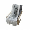 thumbnail image 4 of Animal Soft Flannel Fleece Throw Blanket, Portrait of a White Tiger Wild Nature Predator Watercolor Splashes, Cozy Plush for Indoor and Outdoor Use, 60" x 80", Black Grey White, by Ambesonne, 4 of 6