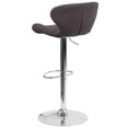 thumbnail image 4 of Bowery Hill 33'' Contemporary Fabric Adjustable Bar Stool in Charcoal, 4 of 9
