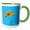Green/White, variant on 3drose, Orange Poppy Artistic Design Vector, 11oz Two-tone Red Mug