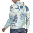 thumbnail image 6 of Honeii Algae Corals and Seashells Pattern Mens Hoodies Men's Loose Sleeve Sweatshirt,Pullover Hooded Sweatshirt for Men,Essentials Hoodie-3X-Large, 6 of 7
