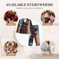 thumbnail image 7 of Lsque Colorful Cloud Shepherd Dog Pattern Long Sleeve Pajama Set for Women - Soft 2-Piece Sleepwear and Loungewear Set with Pockets, Comfy Nightwear-XX-Large, 7 of 7