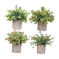 thumbnail image 3 of 4x Pequeñas plantas falsas Bonsai artificiales Centro de mesa Adornos de mesa para Estilo D, 3 of 9