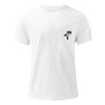 thumbnail image 2 of TSADFHJI Chemises pour Hommes Graphiques d'Hiver T-Shirt Décontracté à Manches Courtes avec Col Rond et Manches Courtes m Blanc, 2 of 3