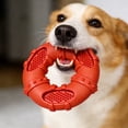 thumbnail image 6 of Dog interactive toys for Boredom, Guaranteed indestructible Dog toy, 6 in, Silicone Rubber, Red Ring, dental Care, Small Canines, 1 Pc (168 Chars), 6 of 6
