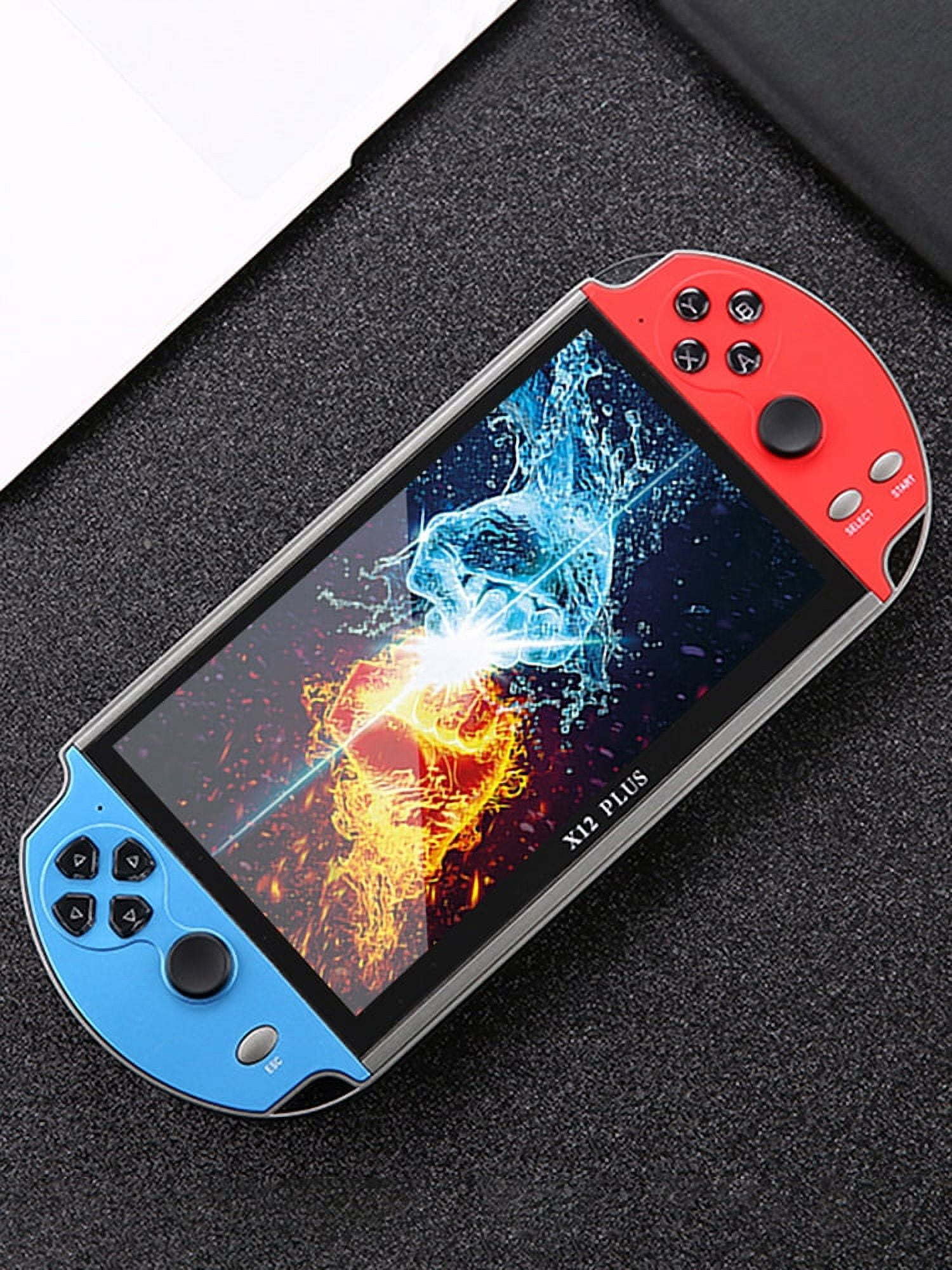SUNHUFA X12 Plus Classic Video Game Player 10000 Games 7.1inch HD Screen Portable Game Console Support TV Output 2500mAh Gift for Kids Adult