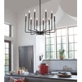 thumbnail image 7 of Q&S Black Modern Farmhouse Chandelier Light Fixtures 10-Lights Industrial Candle Chandeliers Hanging Pendant Light Fixture for Dining Room Bedroom Foyer Living Room UL Listed, 7 of 7