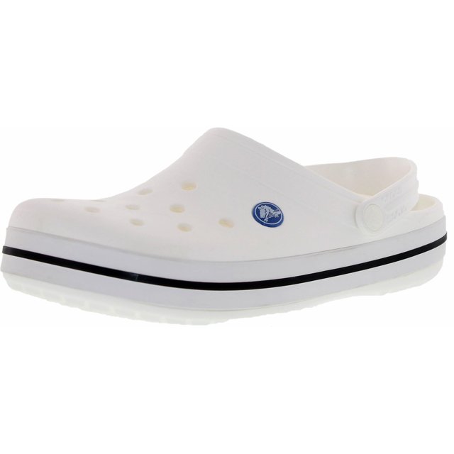 Crocs Men's Crocband White Ankle-High Rubber Sandal - 9M