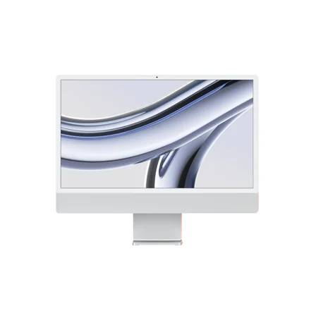 Restored 2023 Apple iMac 24-inch with M3 Chip, 8-Core CPU, 10-Core GPU, 8GB RAM, 256GB SSD, Silver (Refurbished)