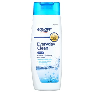 Equate 2 in 1 Everyday Clean Dandruff Shampoo & Conditioner with Pyrithione Zinc for Scalp & Hair Care, 12.5 fl oz, Compare to Head & Shoulders® Active Ingredient