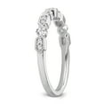 thumbnail image 4 of Araiya Fine Jewelry 10K White Gold Diamond Band Ring (1/6 cttw, I-J Color, I2-I3 Clarity) Size 7, 4 of 6