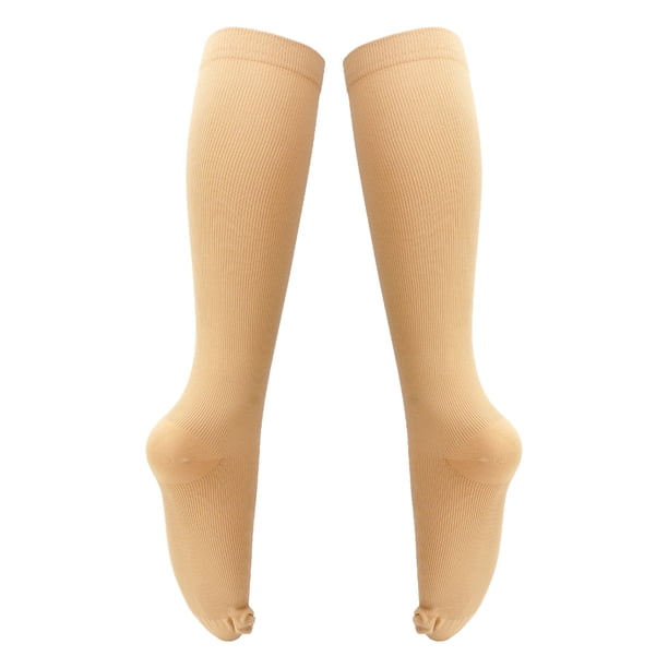 Calcetines De Compresión Con Cremallera Para Mujer, Medias De Compresión Para Mujer Previenen La Fatiga, El Tacto Suave Promueve La Circulación Sanguínea Para Las Venas