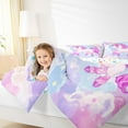 thumbnail image 4 of Homewish Cute Animal Unicorn Bedding Comforter Set 2pcs for Kids Child Girls,Dreamy Princess Twin Comforter Sets Microfiber,Cartoon Rainbow Breathable Bedding Set,Breathable Home Decor,Reversible, 4 of 8