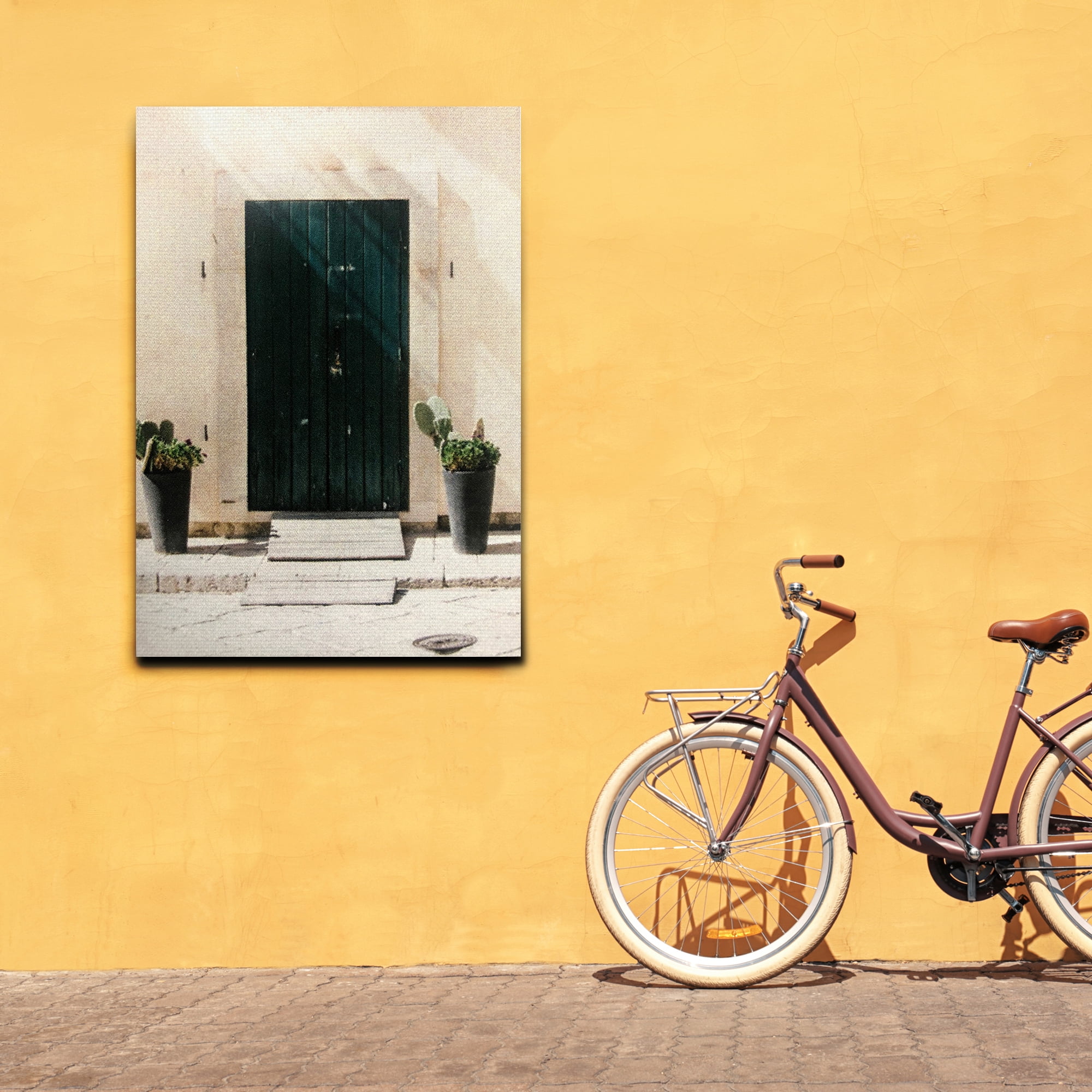 American Art Decor Desert Door Photo Outdoor Canvas Art Decor Print | Large Decorative Wall Mount Painting | Waterproof - 28 x 40 inch