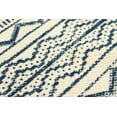 thumbnail image 5 of Casavani Handmade Blue Block Printed Cotton Indoor Outdoor Patio Rug Living Room Carpets 4x7 feet, 5 of 6