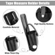 thumbnail image 3 of Soporte para cinta métrica de imitación de cuero con clip, funda para cinta métrica, cinturón negro, organizador de herramientas, recogedor de cinta, accesorios para cinta métrica, 3 of 7