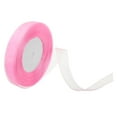 thumbnail image 1 of Unique Bargains 0.6 Inch x 50 Yard Organza Ribbon, Gift Wrapping Ribbon for Bouquet Cake Invitations Card Decoration, Pink, 1 of 7