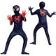 thumbnail image 2 of Spider-man: A través del traje de cosplay de Spider-verse para niños, mono de Spiderman Miles Morales One P, 2 of 4