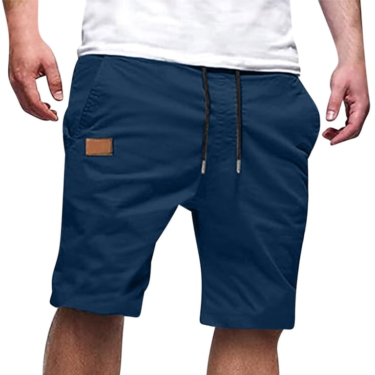 lkfuzj Men's Summer Sports Shorts 100% Polyester Twill