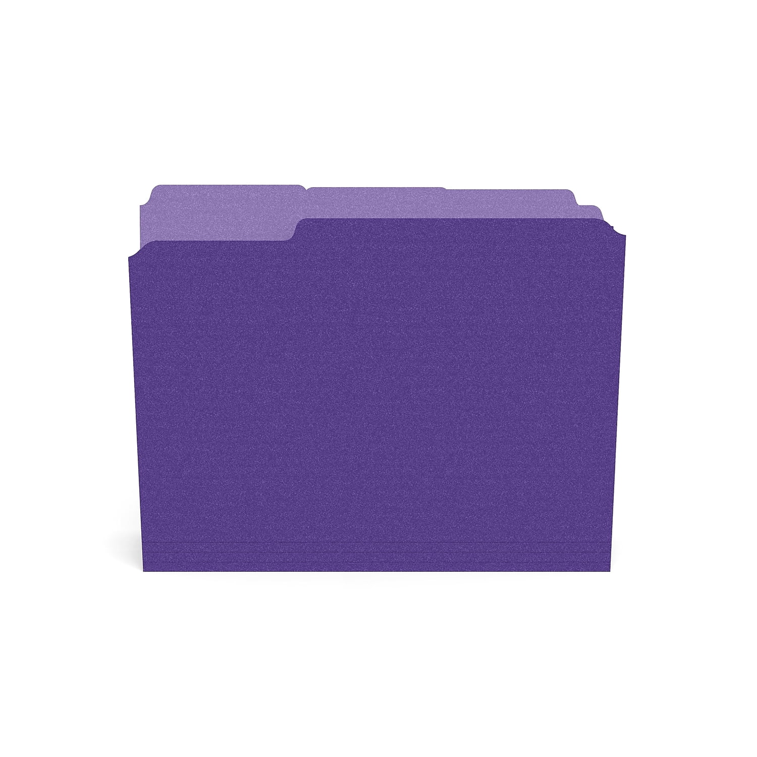 Staples File Folders 1/3-Cut Tab Letter Size Purple 100/Box (ST535559-CC)