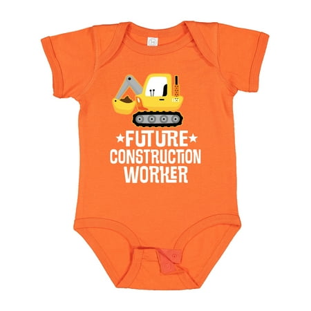 

Inktastic Future Construction Worker Shovel Truck Gift Baby Boy Bodysuit