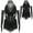Black, variant on Latin Dance Dress for Girls Sparkly Tassel Fringe Skirt with Gloves Ballroom Salsa Tango Lyrical Blue 8