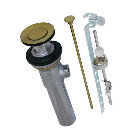 

Kingston Brass Brass Pop-Up Drain with Overflow Brushed Brass