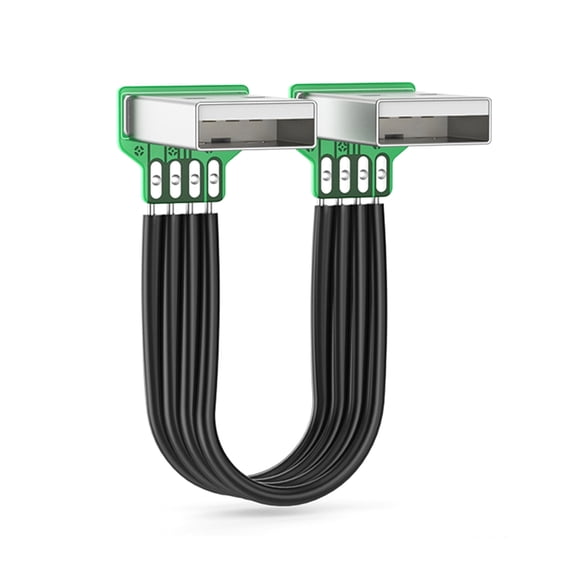USB 2.0 Extension Cable Male to Male 90 Degree Angle Extenders Cable 480Mbps