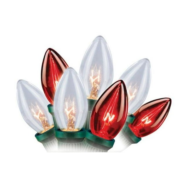 C4BG4N11 Ceramic C9 Light Set 25 Lights Red & White